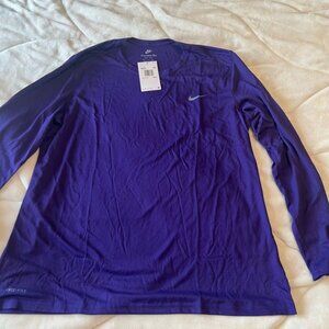Nike Men's Long Sleeve Shirt in Rich Purple
